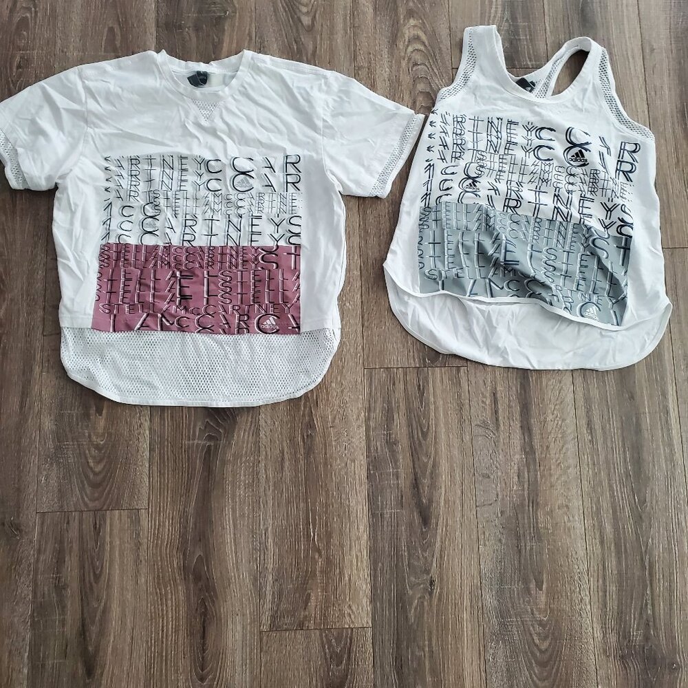 Stella Mccarthy Adidas active top Womens sz large lot of 2